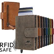Bild von Kartenetui / Portemonnaie RFID safe Bear Design