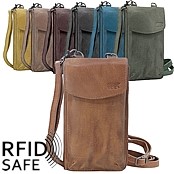Bild von Smartphone Tasche L Callisto Pelle RFID safe Bear Design