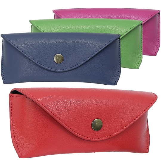 Brillenetui Leder in 4 Farben.Portemonnaie Online Shop