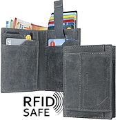 Bild von Naturleder Pull Up Portemonnaie RFID safe