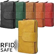 Bild von Vintage Reissverschlussbörse MANAGE Caracas L RFID safe