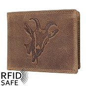 Bild von Naturlederportemonnaie Ziege RFID safe