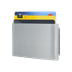Bild von Geldgürtel, Tresorgürtel mit Kreditkartenbuckle braun 