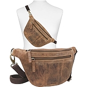 Bild von Naturleder Bauchtasche / Crossbody GREENBURRY 