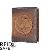 Bild von Naturleder Portemonnaie Wolf RFID safe Jockey Club