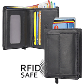 Bild von Portemonnaie mit SECRID Cardprotector RFID safe schwarz