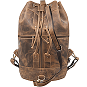 Bild von Naturleder Seesack / Rucksack Greenburry