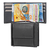 Bild von Dollarclip mit Münzfach schwarz