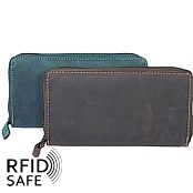 Bild von Naturleder Reissverschlussbörse Torro RFID safe