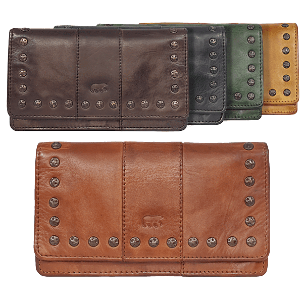 Brown Bear Portemonnaie Damen Bear Design Rfid Schutz Brown Bear