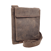 Bild von Naturledertasche, Messengerbag Bear Design 