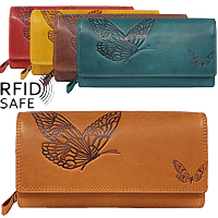 Bild von Damenportemonnaie Butterfly RFID safe