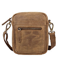 Bild von Naturleder Schultertasche Hunter 1