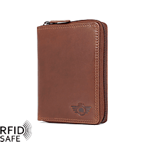 Bild von GREENBURRY Waxy Vintage Reissverschlussbörse RFID safe
