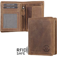 Bild von Naturleder Portemonnaie Hunter L Hochformat