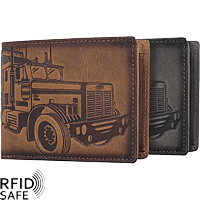 Bild von Naturlederportemonnaie Truck RFID safe Jockey Club