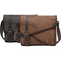 Bild von Naturledertasche, Messengerbag Querformat JockeyClub