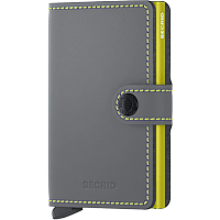 Bild von SECRID Miniwallet matte grey/lime