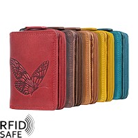 Bild von Reissverschlussbörse Butterfly S RFID safe