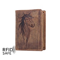 Bild von Naturleder Portemonnaie Horse RFID safe