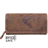 Bild von Naturleder Damenportemonnaie Colibri RFID safe