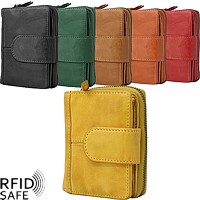 Bild von Vintage Reissverschlussbörse MANAGE Caracas S RFID safe