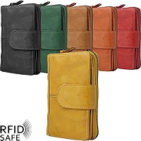 Bild von Vintage Reissverschlussbörse MANAGE Caracas L RFID safe