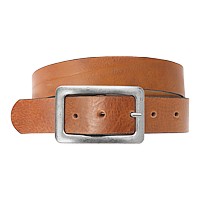 Bild von Vollrindleder Gürtel mit Doppelschliesse cognac