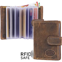 Bild von Naturleder Kartenetui RFID safe Giorgio Carelli