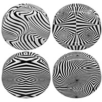 Bild von Metall Taschenaschenbecher Black & White