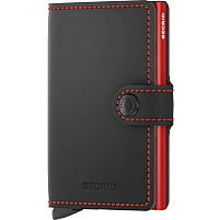 Bild von SECRID Miniwallet matte black/red