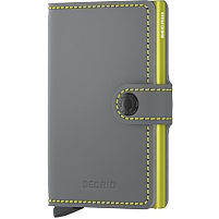 Bild von SECRID Miniwallet matte grey/lime