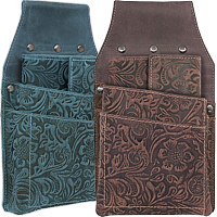 Bild von Naturleder Service Set Flower JockeyClub