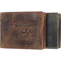 Bild von Naturleder Portemonnaie  Hirsch GREENBURRY quer