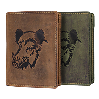 Bild von Naturleder Portemonnaie Wildschwein GREENBURRY hoch
