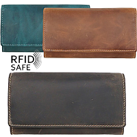 Bild von Naturleder Damenportemonnaie Torro RFID safe