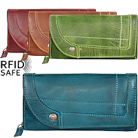 Bild von Vintage Damenportemonnaie "Line up" RFID safe