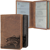 Bild von Naturleder Brieftasche Ausweisetui Zander