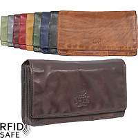 Bild von Bear Design Damenportemonnaie Cow Lavato RFID safe