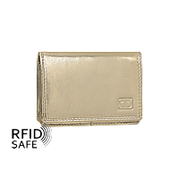 Bild von BEAGLES Mini Damenportemonnaie metallic gold RFID safe