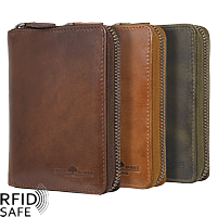 Bild von GREENBURRY Newport Reissverschlussbörse Hochformat RFID safe