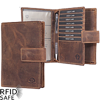 Bild von GREENBURRY Naturleder Brieftasche A6