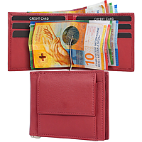 Bild von Dollarclip mit Münz- und Notenfach rot