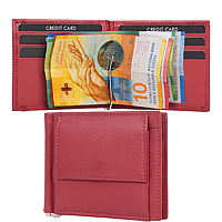 Bild von Dollarclip mit Münzfach rot